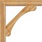 Ekena Millwork Legacy Block Rough Sawn Bracket w/ Offset Brace, Western Red Cedar, 8"W x 46"D x 46"H BKT0806X46X46LEC05RWR - alternate 2